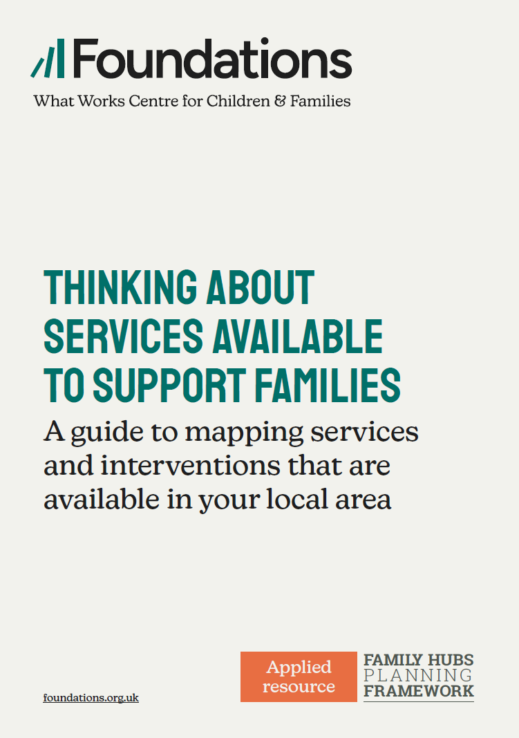 Thinking about services available to support families