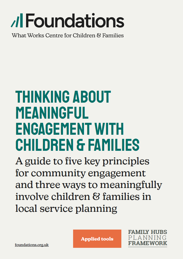 Thinking about meaningful engagement with children and families