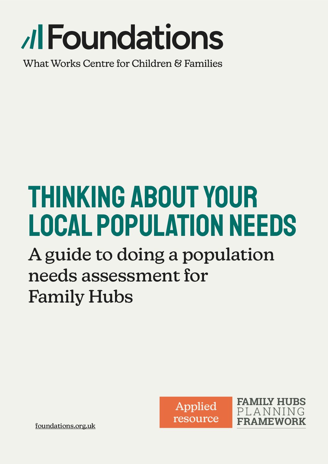 Thinking about your local population needs